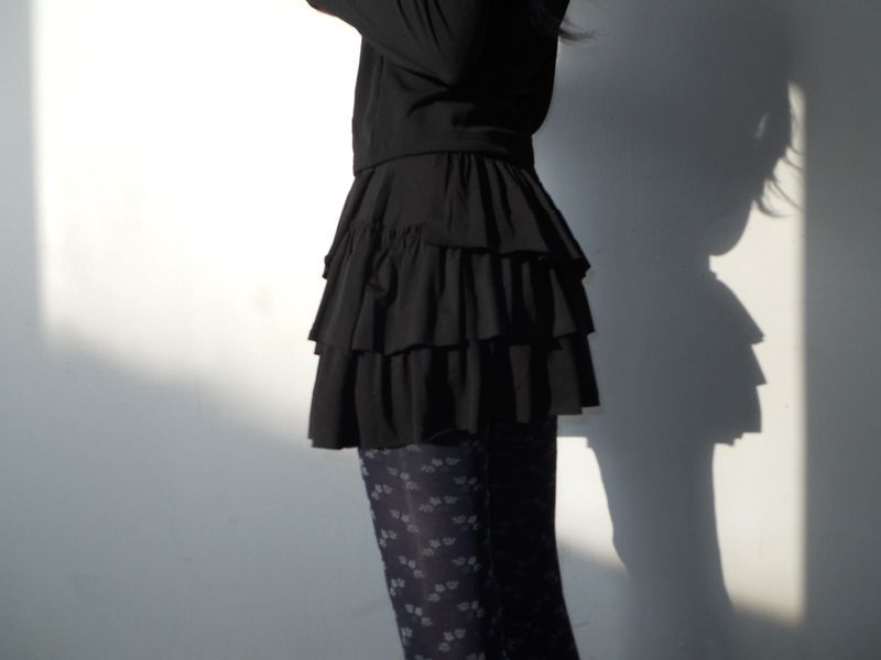peony frill skirt