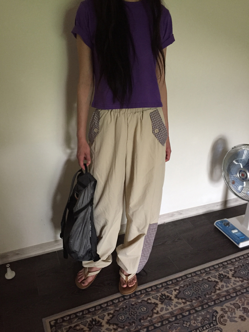 Pisso check string pants (2color)
