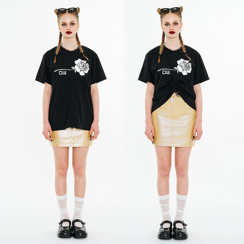 Glitter Coating Skirt [Yellow]