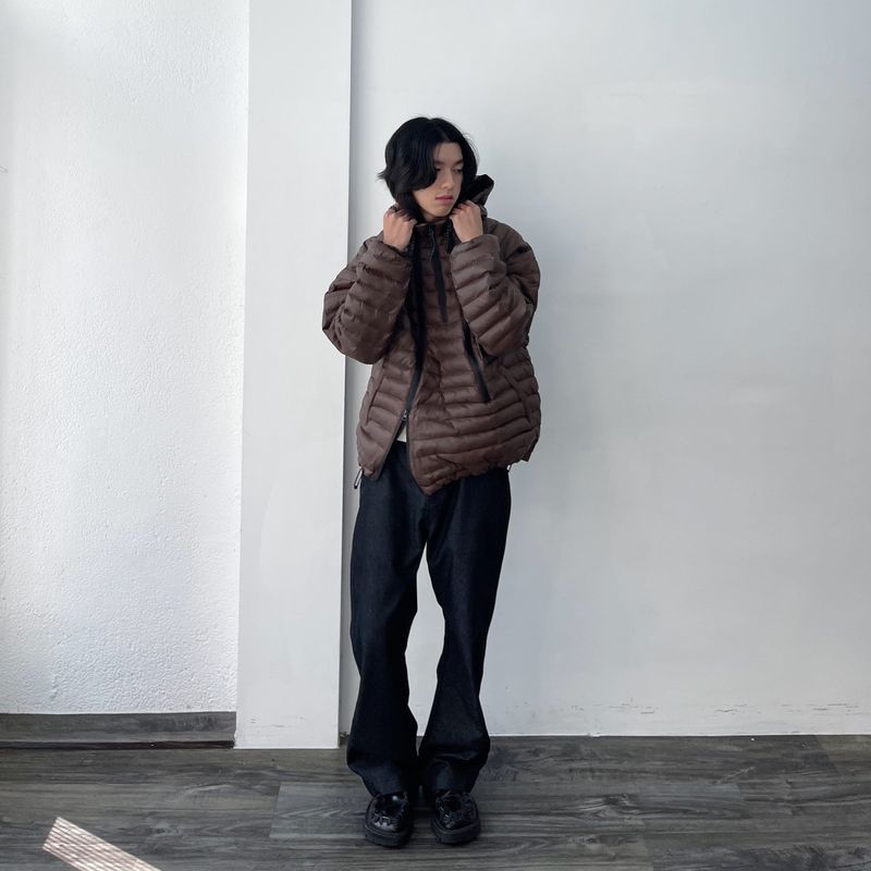 Layered Zip Down Jacket