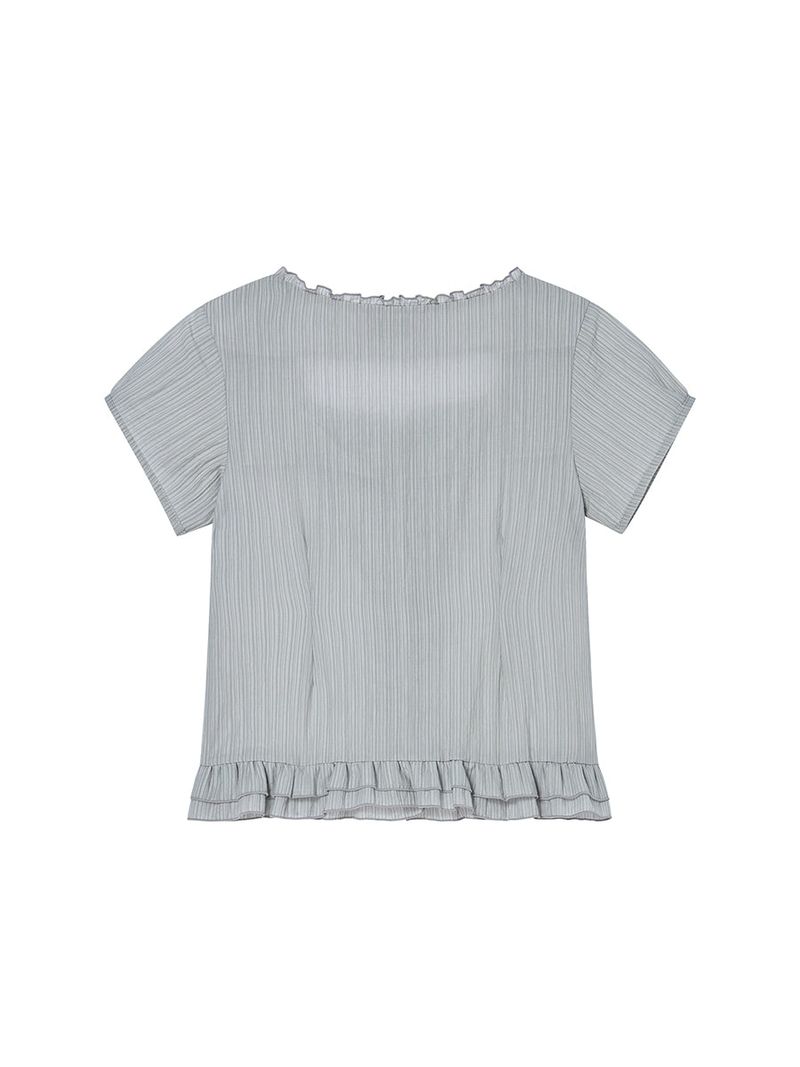 SQUARE BLOUSE GREY