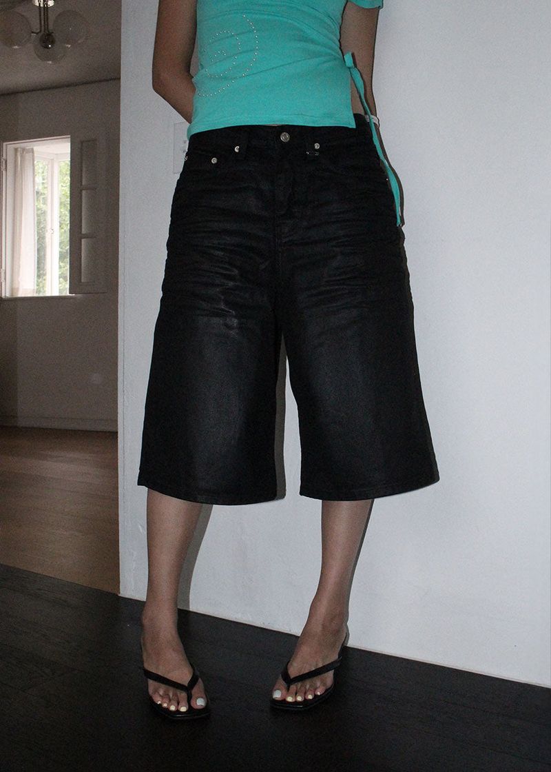 COATING BERMUDA PANTS