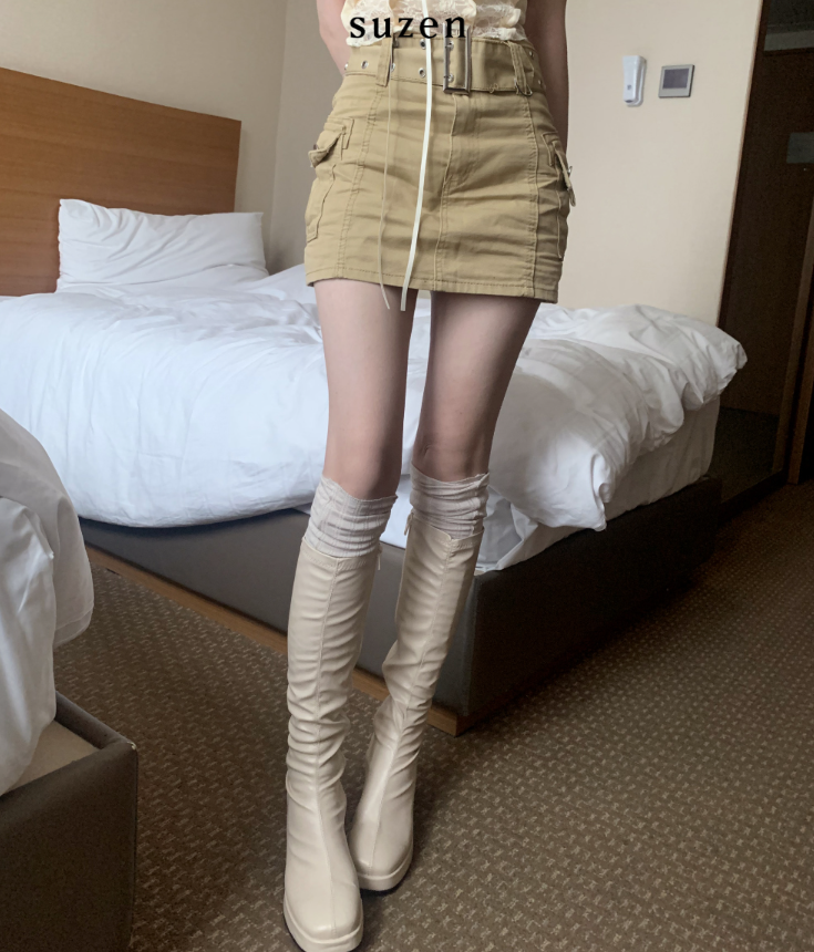 suzen（スゼン）の「Scott Leather Platform Long Boots (2color)（Shoes）」