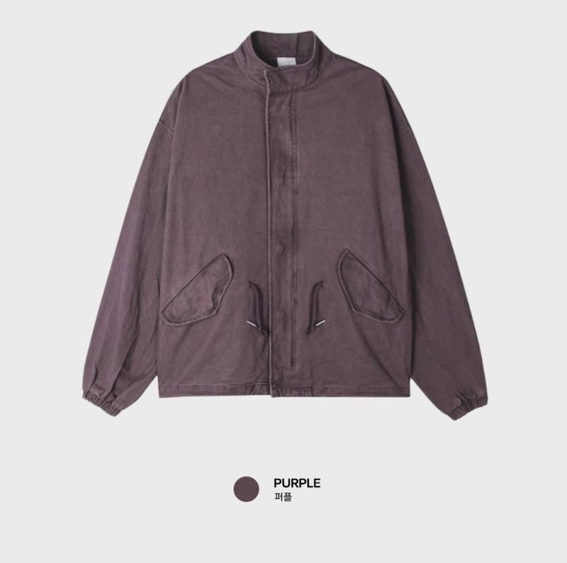 Look Eir Drawstring Cotton Washed Field Jacket