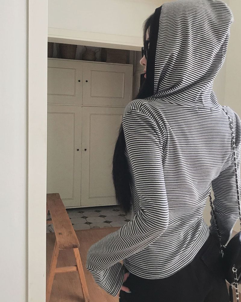 BEIDELLI（ベイデリー）の「[MADE] Border Hoody Long Sleeve T-shirt（Tops）」