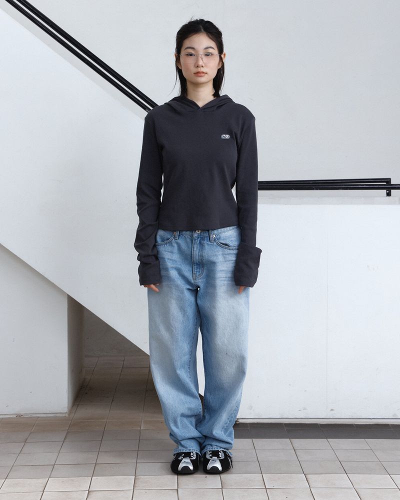 Basic Slim Fit Logo Hoodie