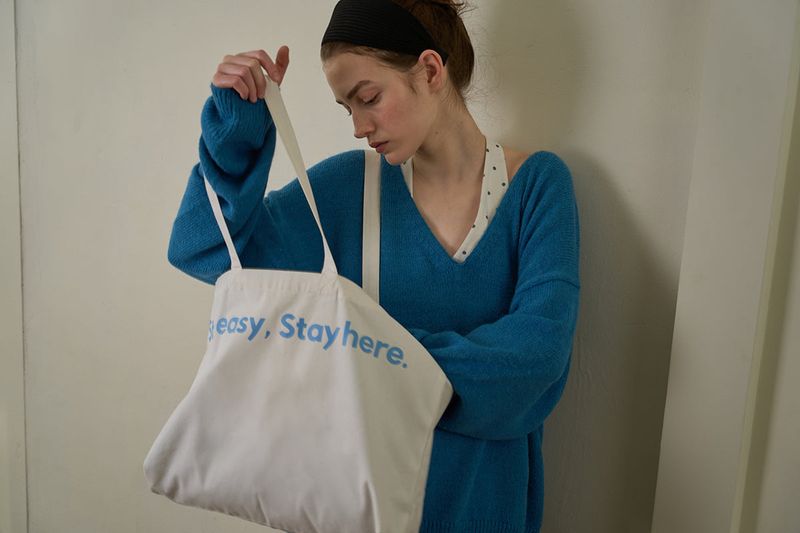 Stay eco bag_ivory