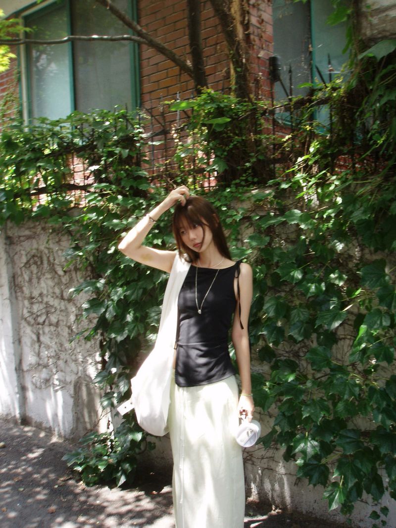 straight fit maxi skirt (cucumber green)