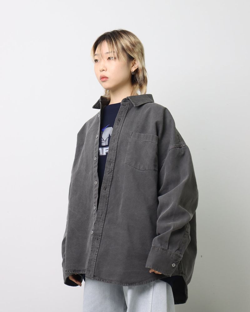 Overfit Pigment Shirt Jacket_2color