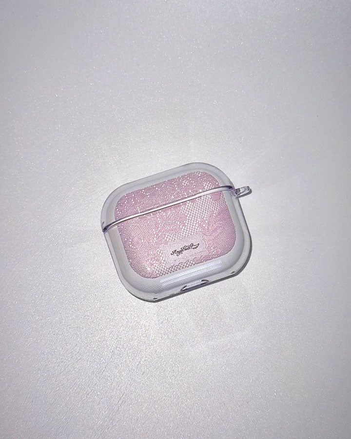 Angel Veil Lace AirPods Case rainbow