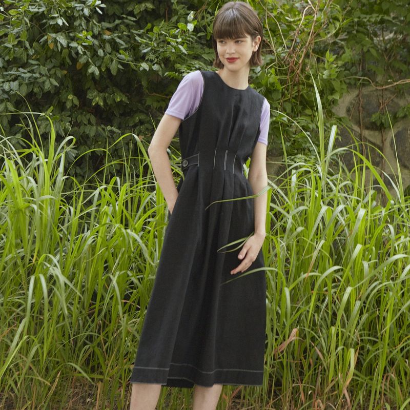 VITALSIGN（バイタルサイン）の「[LINE] Linen Stitch Layered Dress（Dresses）」