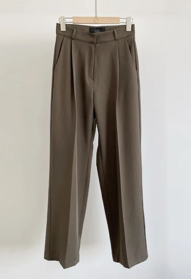 Ask Pintuck Wide Slacks
