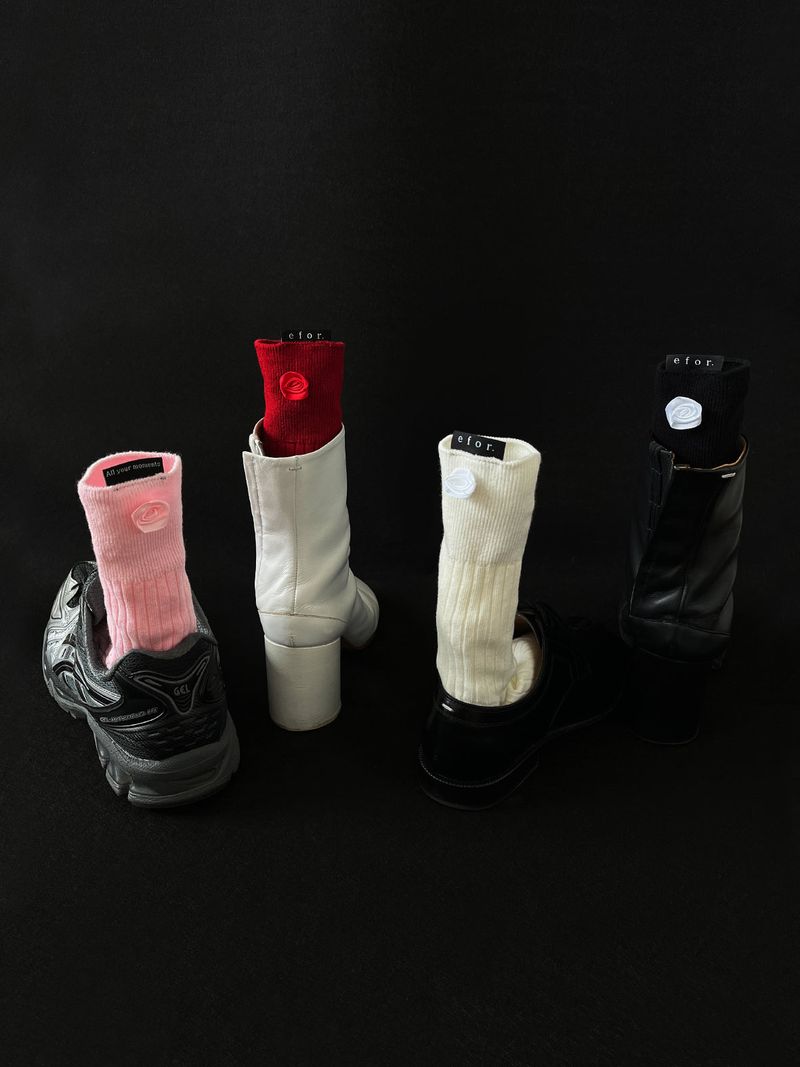 Rose Tabi Socks Long
