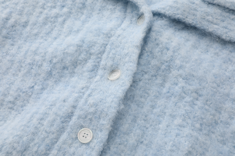Sky Mood Collar Knit Cardigan