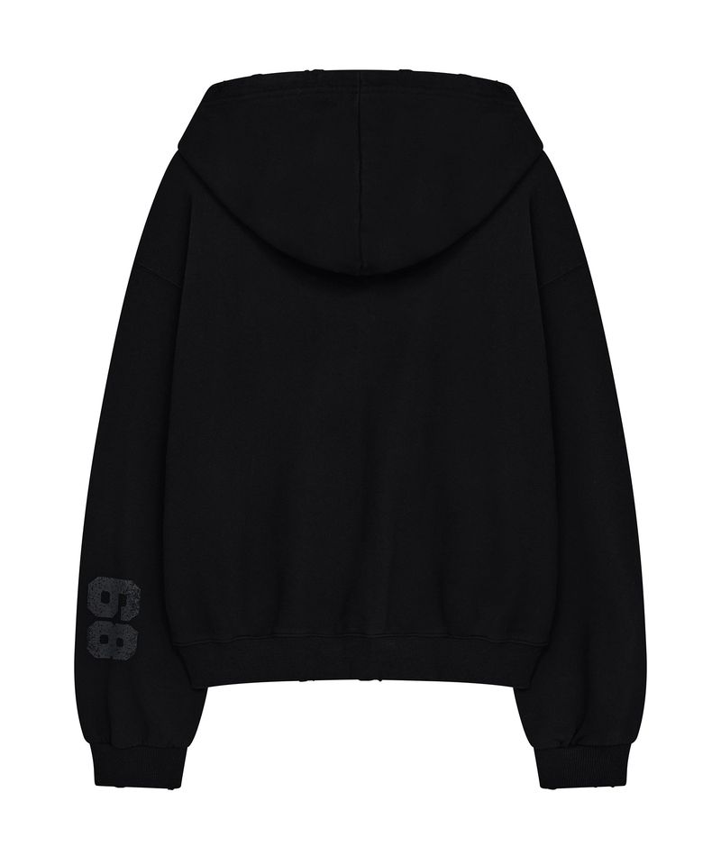 mid horse zip up (black)