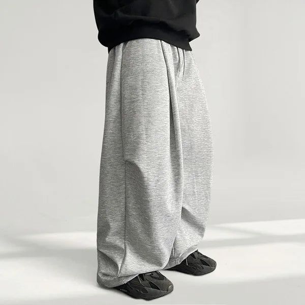 Biths Knee Pintuck Curved Wide Training Pants (3 colors)