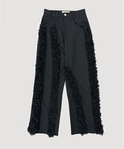 FUR STRAIGHT PANTS
