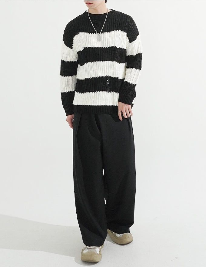 Two-button Wrap Pants