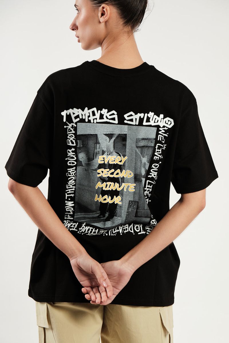 BIRD MAN GRAPHIC T-SHIRT [BLACK]