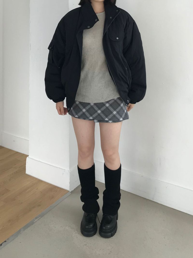 Bender High-Neck Padded Jumper (2 colors)