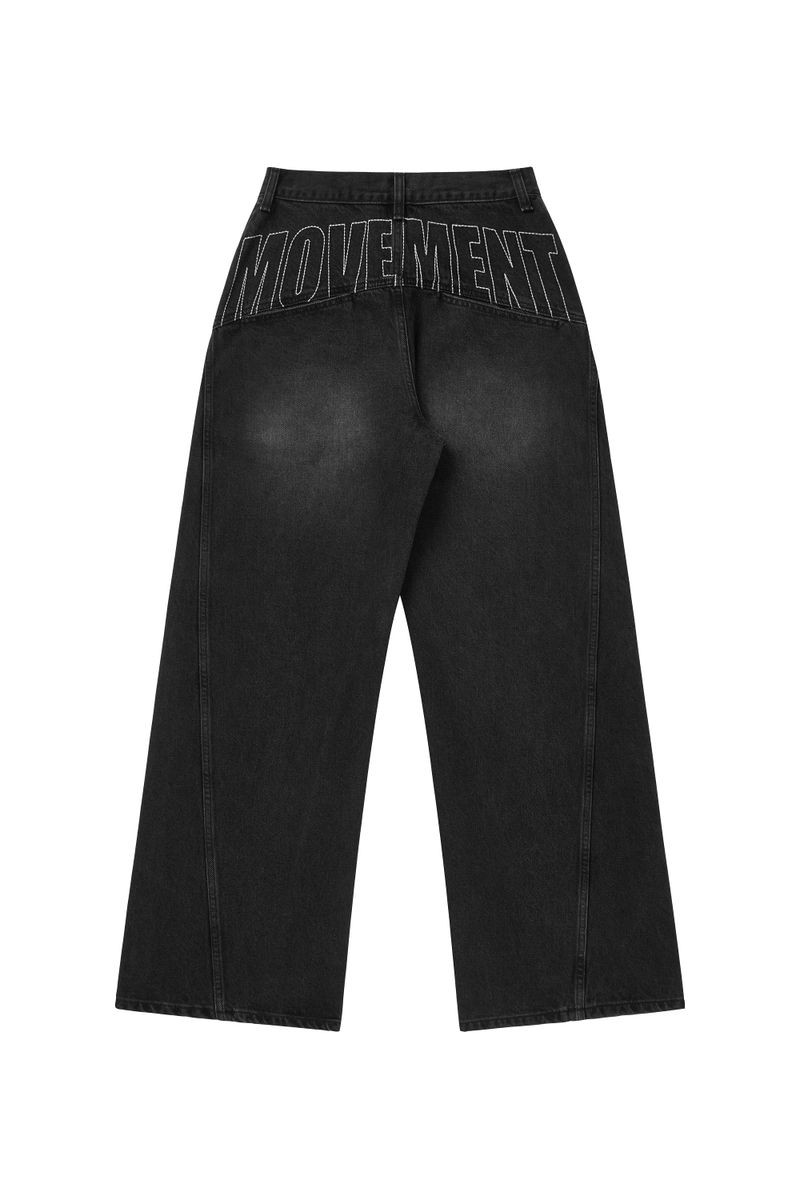 MOVEMENT WASHED DENIM PANTS MENS
