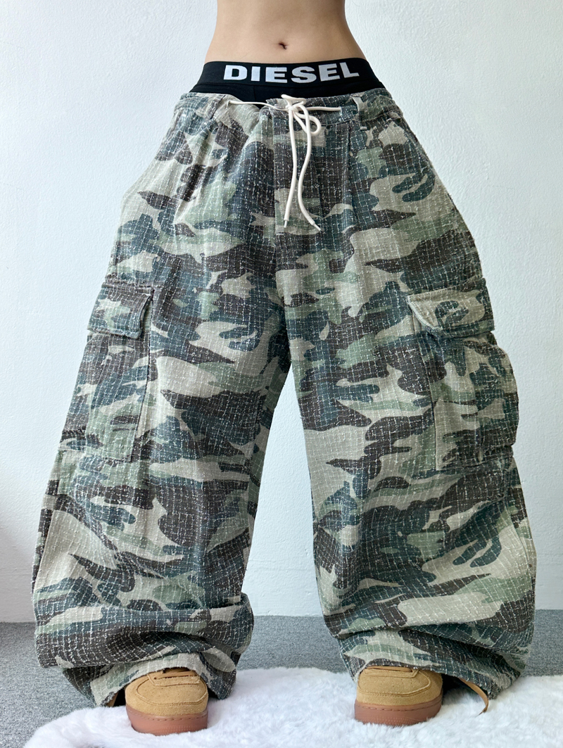 UNIQUE MILITARY CARGO COTTON PANTS💚🖤🤎