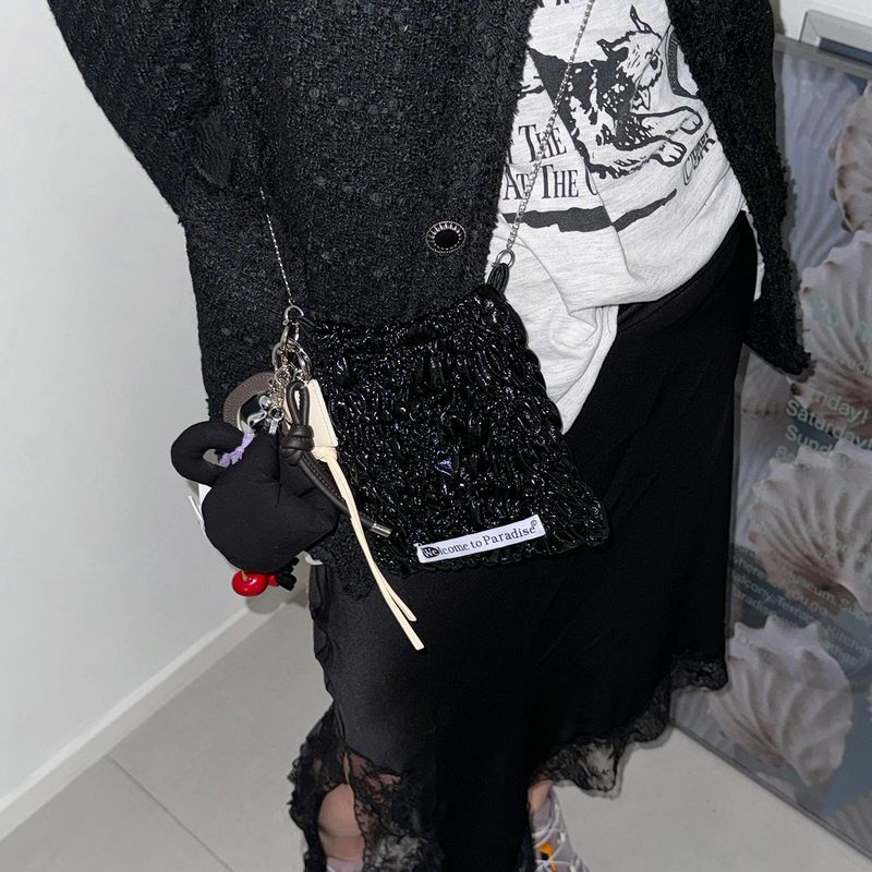 Sha-pei Rumple Bag (Black)