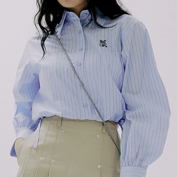 SHIRRING BALLOON SHIRT
