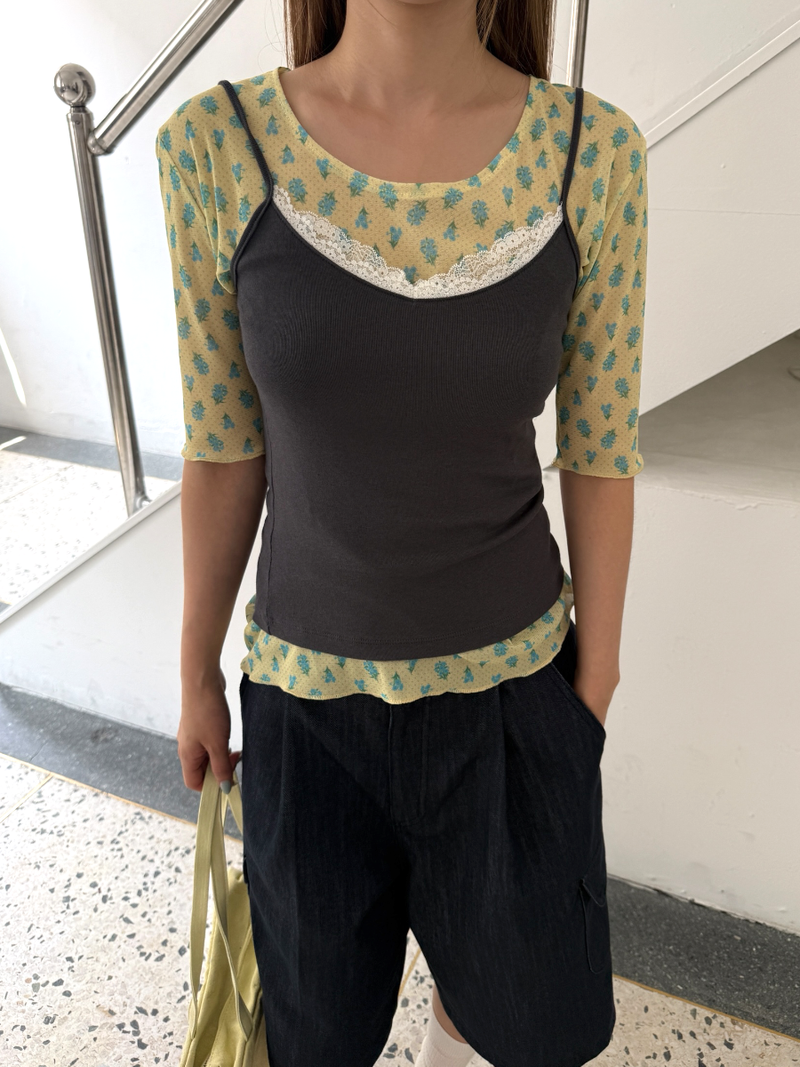 flower mesh T