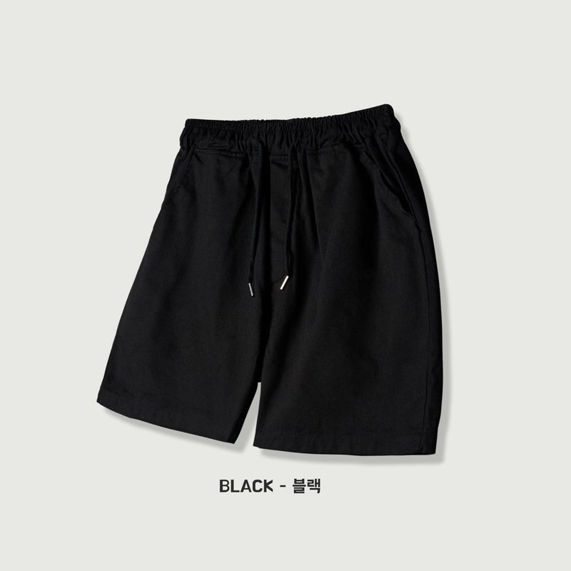 Washed cotton short pants 10COLOR