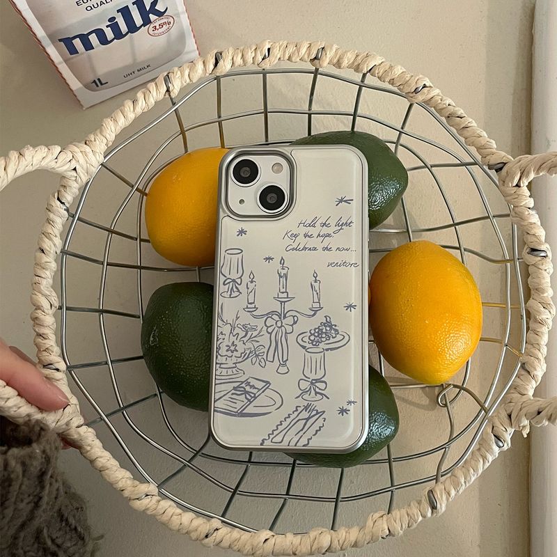 [MADE][Epoxy Silver Bumper Case] Cozy Table ⋆ Milk