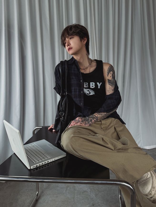 Prolly Check Roll-up Short Sleeve Shirt