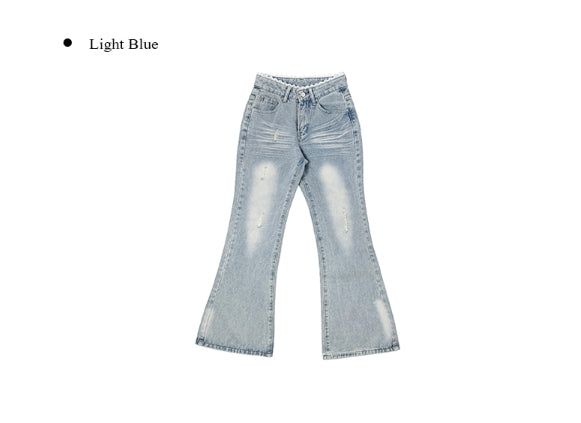 Naon Lace Washing Bootcut Denim Pants