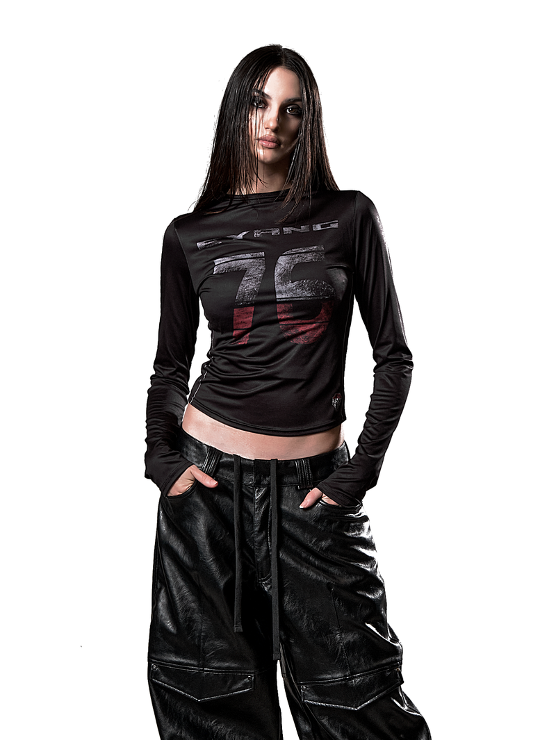 EYANG（イーヤン）の「RACING UNIFORM PRINT LONGSLEEVE TOP（Tops）」