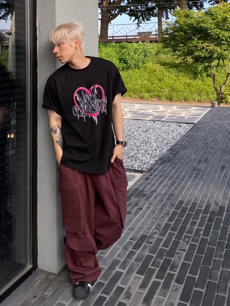 Happo Cargo Balloon Sweat pants 3C