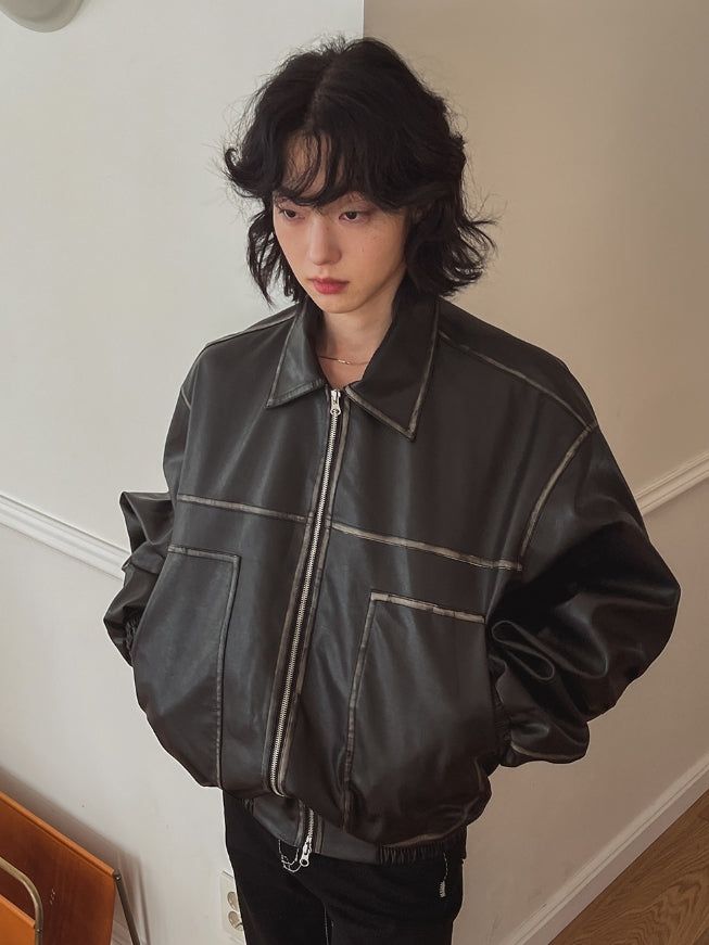 2PLAN(ツープラン)の「Roa Collar Leather Jacket(Jackets/Outerwear)」