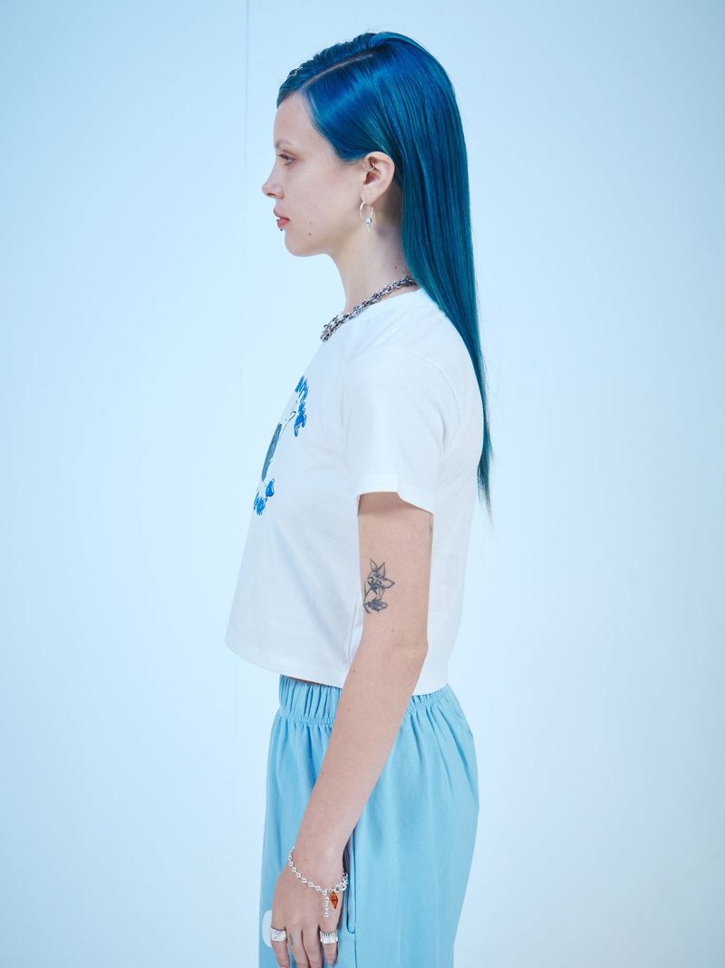RABBIT CROP T-SHIRTS(OW)