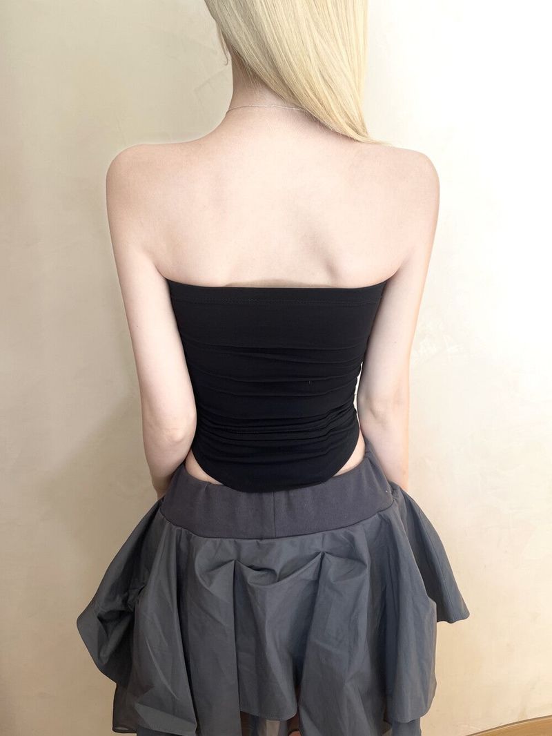 1383. Rose patch cap sleeveless (3color)