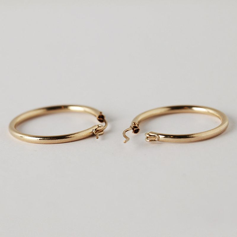 14K GOLDFILLED RING EARRING (M size)