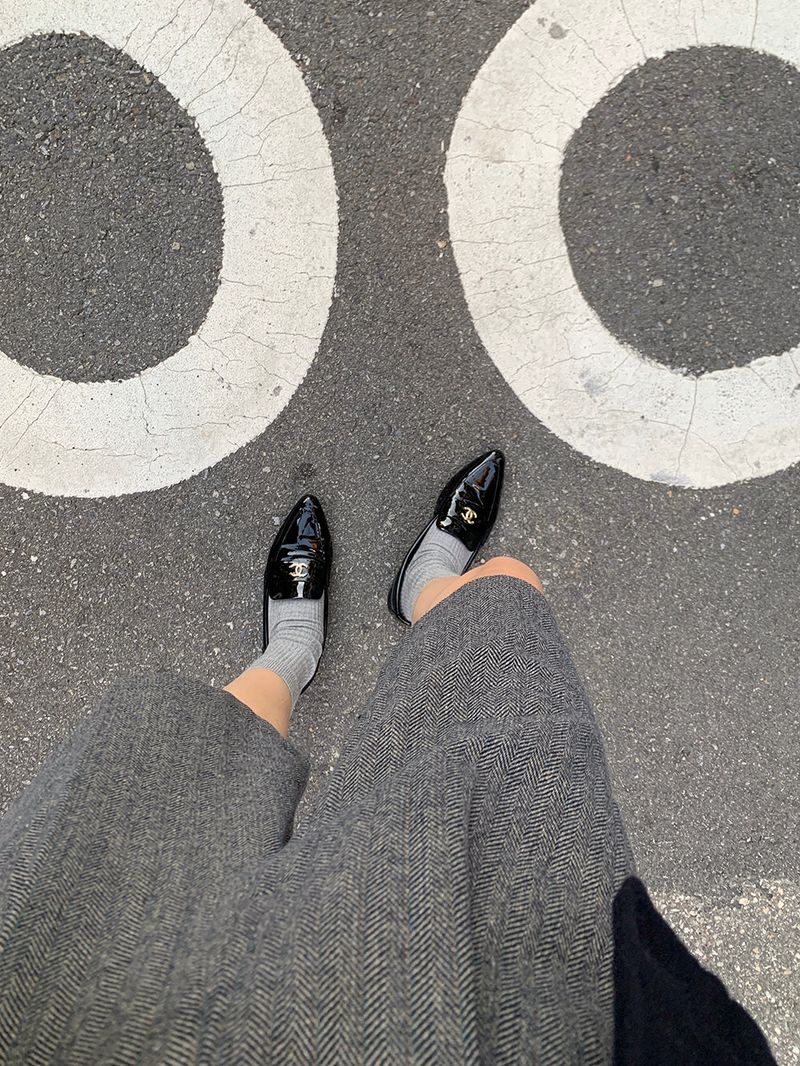 [MADE] Fidic Wool Herringbone Bermuda Pants