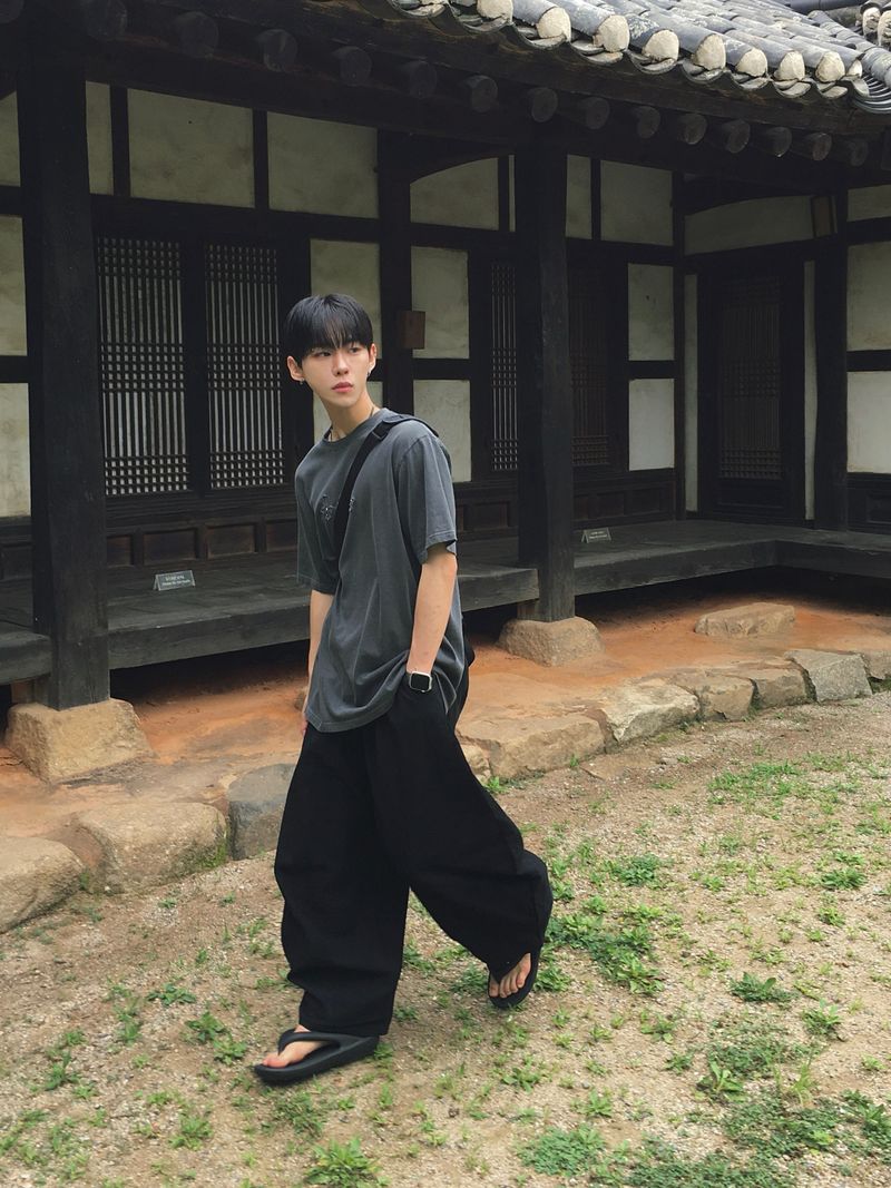 Mono Linen Wide Balloon Pants 4C