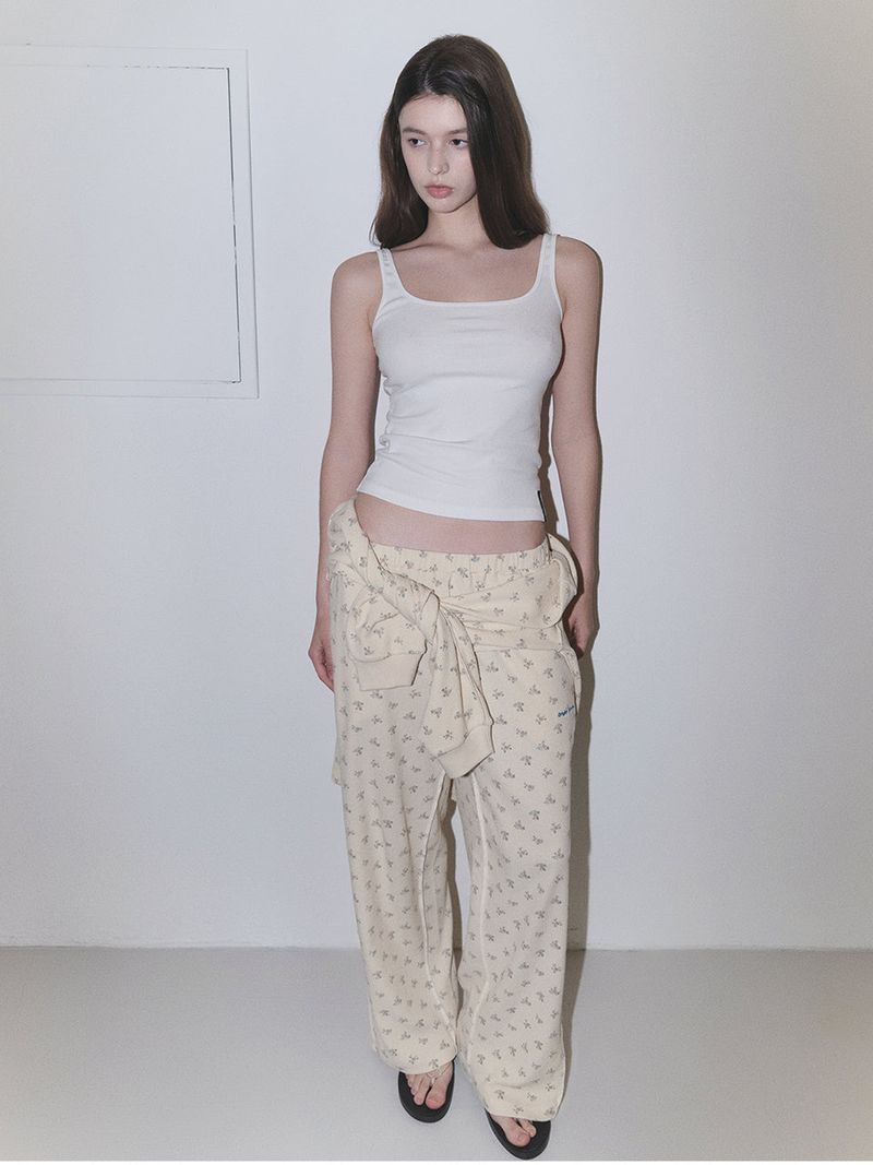 ORIGHH(オライ)の「フローラルパターンワッフルルーズフィットパンツ_バター(パンツ)」