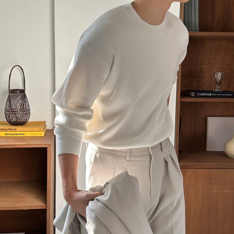 LMN Def Pintuck Wide Two-Tuck Slacks (6 colors)