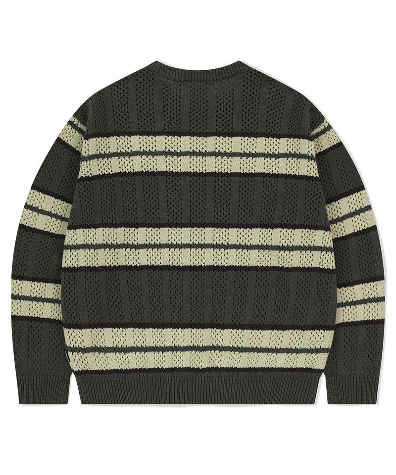 MESH STRIPE KNIT