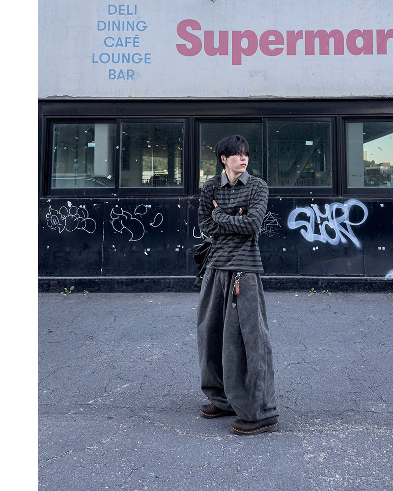 Folden Pigment Balloon Pants