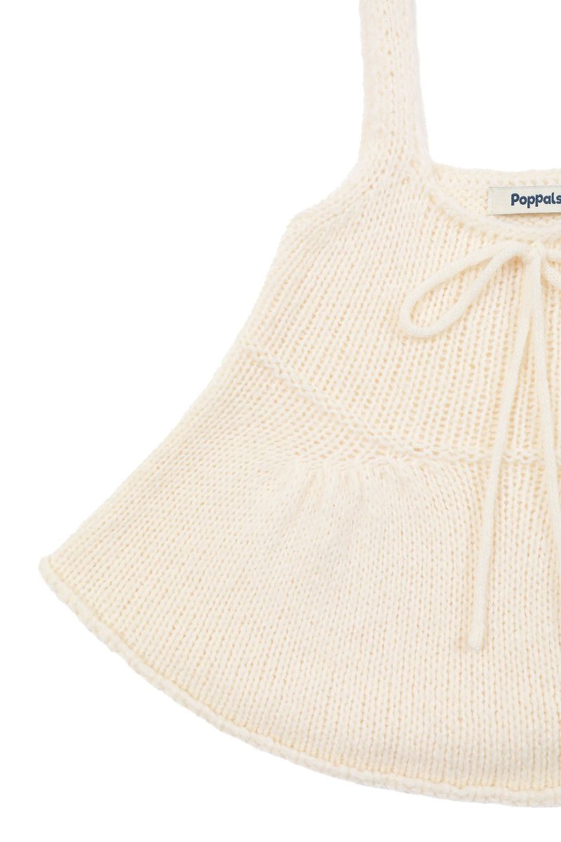 Ribbon Knit Bustier [Ivory]