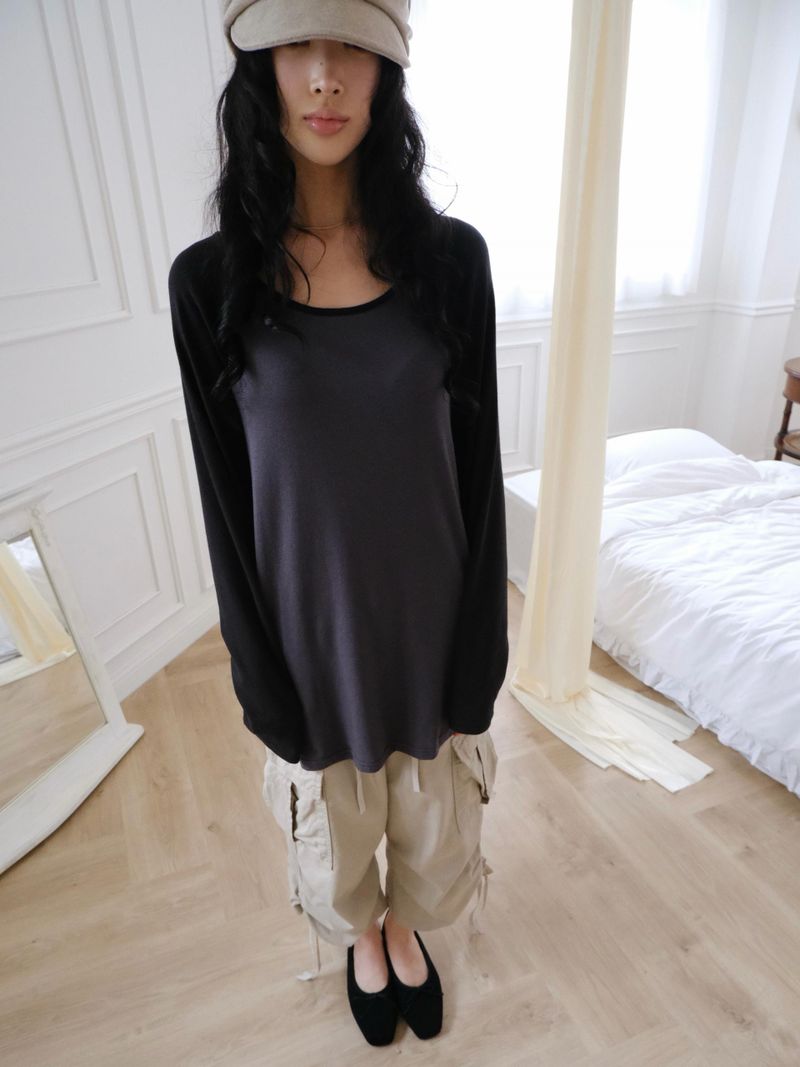 pocket raglan long t