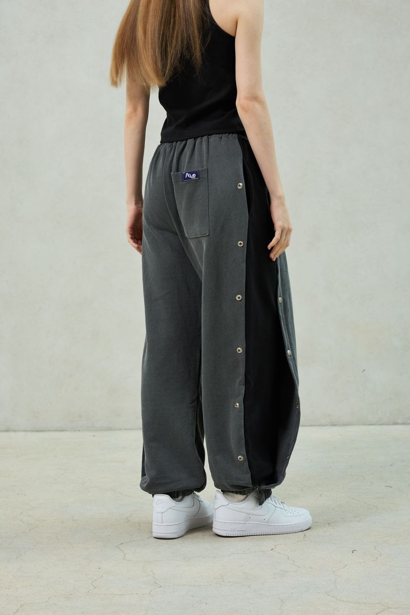 PITA SNAP OFF SWEAT PANTS / CHARCOAL