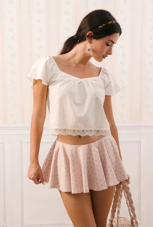 Sorbet top - white