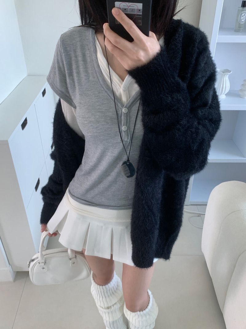 Sunday Pleats Mini Skirt